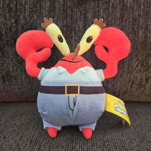 SpongeBob SquarePants Mr Crabs Plush Stuffed Animal 7”